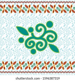 Abstract geometric pattern, vector seamless. Unusual and simple abstract geometric pattern, vector seamless form