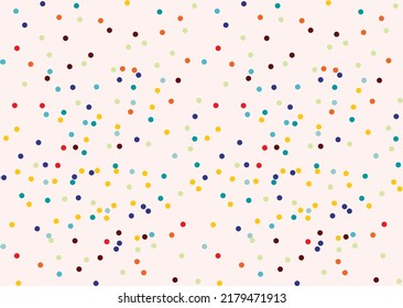 Abstract geometric pattern. Vector seamless circle background. Irregular shapes. Modern stylish texture. Swatch. Trendy print. For print, wrapping paper, wallpaper, textile, fabric.