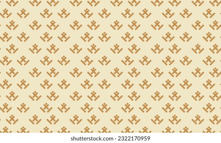 Abstract geometric pattern vector. A seamless vector background. White and gold ornament. Graphic modern pattern ilustration