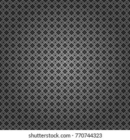 Abstract geometric pattern. Vector seamless pattern. Gray, black and white background. Geometric background with rhombus, dots and nodes. Colorful texture. Seamless geometric pattern.