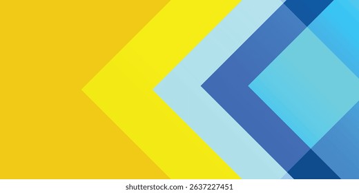 Abstract Geometric Pattern With Vibrant Blue and Yellow Triangles vektor eps10