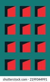 Abstract geometric pattern in vintage colors. Hand drawn vector illustration editable for art prints or decorations.