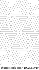Abstract geometric pattern with vintage design triangle