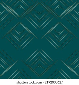 Abstract geometric pattern. Vintage seamless pattern with zigzag gold lines. Suitable for textiles, greeting cards, invitation cards, wrapping paper.