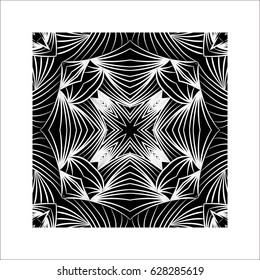 Abstract geometric pattern, volume stylization. Seamless pattern, vector