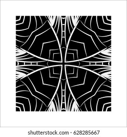 Abstract geometric pattern, volume stylization. Seamless pattern, vector