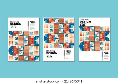 Abstract geometric pattern for wallpaper, background, wall decor, cover, print, card, branding. Vector illustration.

