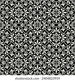 Abstract geometric pattern. Wallpaper baroque, damask. Seamless background.