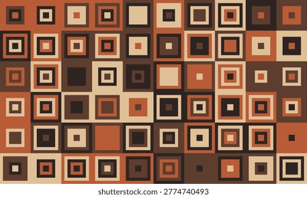 Abstract geometric pattern.  Warm earthy tones create a vintage, midcentury modern feel.  Perfect for website backgrounds, textiles, or branding projects.