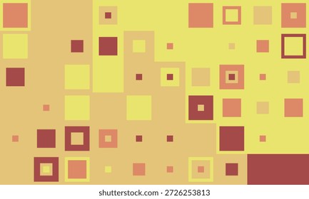 Abstractas patrón geométrico de cuadrados cálidos.  Perfecto para fondos, Sitios web, presentaciones o proyectos de diseño moderno. Evoca sentimientos de calidez, energía y complejidad organizada.
