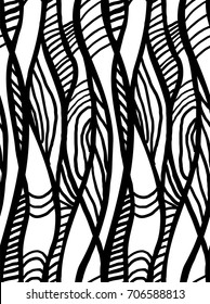 Abstract geometric pattern with wavy line