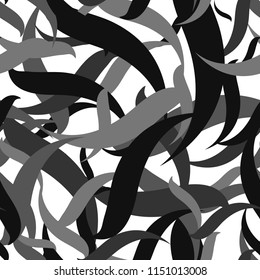 Abstract geometric pattern with wavy lines. Interlacing rounded stripes stylish design. Seamless vector background.