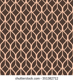 Abstract geometric pattern with wavy lines, stripes. A seamless vector background.