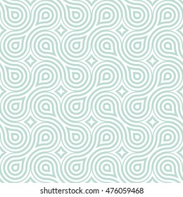 Abstract geometric pattern with wavy lines, stripes. A seamless vector background. 