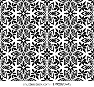 Abstract geometric pattern White contour Seamless doodle Sketch Good for creative and greeting cards, posters, flyers, banners and covers