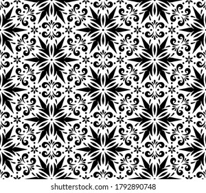Abstract geometric pattern White contour Seamless doodle Sketch Good for creative and greeting cards, posters, flyers, banners and covers