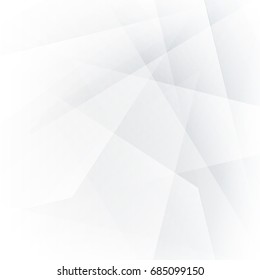 Abstract geometric  pattern White and gray color technology modern futuristic background, vector illustration