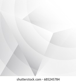 Abstract geometric  pattern White and gray color technology modern futuristic background, vector illustration