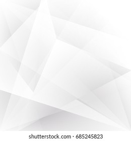 Abstract geometric  pattern White and gray color technology modern futuristic background, vector illustration