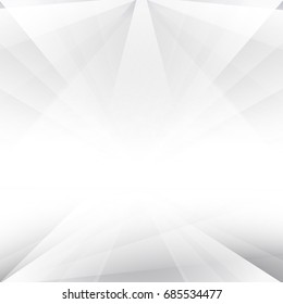 Abstract geometric  pattern White and gray color technology modern futuristic background, vector illustration