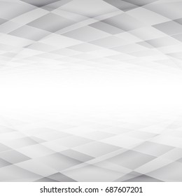 Abstract geometric  pattern White and gray color technology modern futuristic background, vector illustration