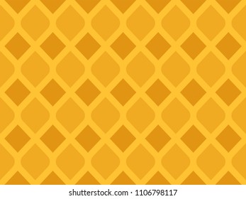 Abstract geometric pattern with yellow rhombuses. Colorful ornament. isolated on yellow background
