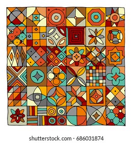 Abstract geometric pattern for your design