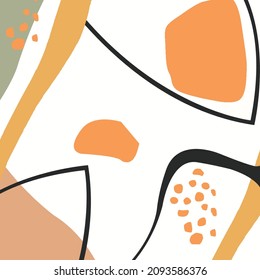 bufanda abstracta y con motivos geométricos