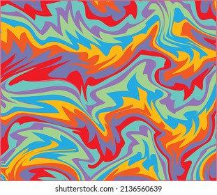 Abstraktes geometrisches Muster.Marmor Textur Stein mit gewölbten, kurven Linien. Optische Kunsthintergrund. Zigzag-Effekt, Wave-Design mit einer psychedelischen Streifen.Vektorgrafik.
