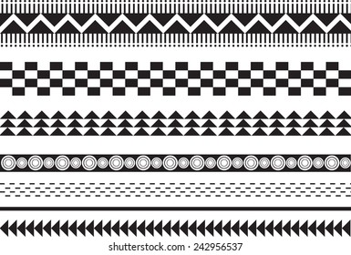 Abstract geometric patterns black and white design for background or wallpaper. 