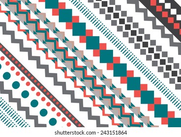 Abstract geometric patterns colorful colors design for background or wallpaper. 