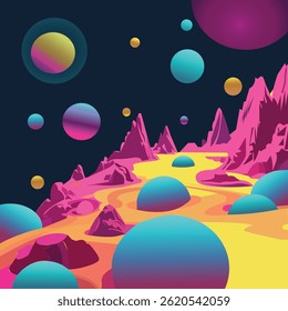 Abstract geometric patterns featuring bright colors and intricate shapes are trending for 2025