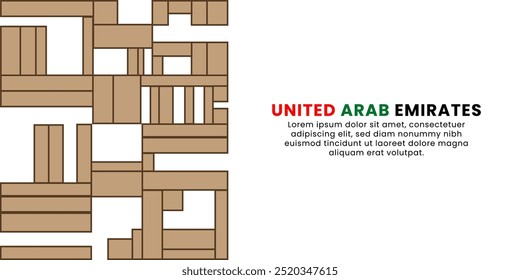 Abstract Geometric Patterns Inspired by UAE Architecture - Vector Design for Modern Middle Eastern Art