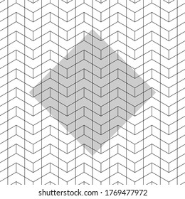 Abstract geometric patterns of modern art. Classic texture of line illustration. black and ash. Smooth background vector.