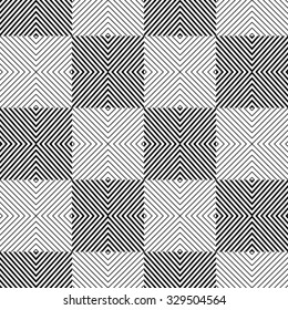 Abstract   geometric patterns. Modern black and white seamless wallpaper. Vector illustration. Fantasy monochrome  background with geometric shapes.