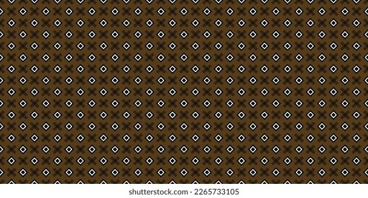 Abstract geometric patterns seamless diamonds on brown background and texture for wallpaper fabric patterns wrapping paper textile mosaic decor scarf print carpet cloth table sheet fashion.