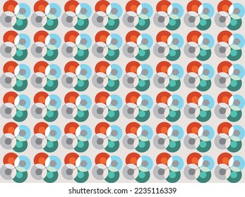 Abstract geometric patterns seamless vector background