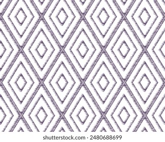 Abstract geometric patterns for wallpaper wrapping, pattern filling, web background, texture and textiles. geometric pattern seamless rhombus print withe and summer violet pattern background.