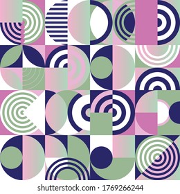 Abstract geometric pattern.Seamless memphis style print design.Vector design simple  lines and shapes mosaic background.