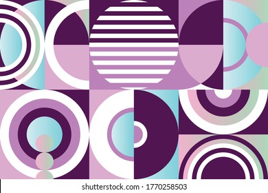 Abstract geometric pattern.Seamless memphis style print design.Vector design simple  lines and shapes mosaic background.