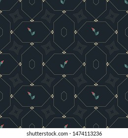 ABSTRACT GEOMETRIC PATTERNS-TRENDY COLOURS-CORAL ROSE GOLD MIDNIGHT BLACK ECHO-VECTOR ILLUSTRATION