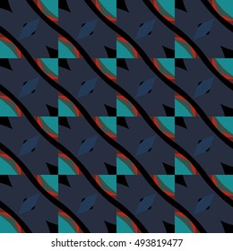 Abstract geometric pattern.Textile printing,web design, Identity, wallpaper.