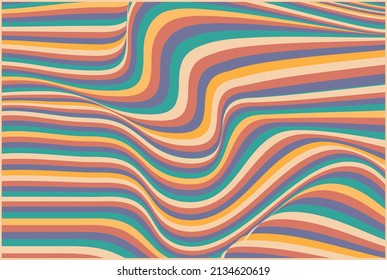 Abstract geometric pattern.Texture stripe with wavy, curved lines. Optical art background. Zigzag effect, Wave design with psychedelic stripes.Vector illustration.