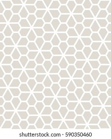 abstract geometric pentagon grid seamless floral pattern