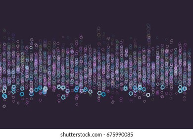 Abstract geometric pentagon pattern, colorful & artistic for graphic design, catalog, textile or texture printing & background. Vector illustration graphic.