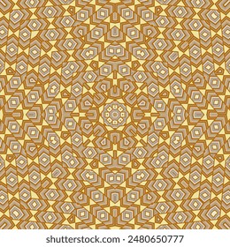 Abstract geometric periodic ornament graphic design. Exotic scarf print. Stylized mosaic background. Spanish folk design. Artistic backdrop.