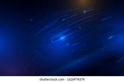 Abstract geometric perspective technology futuristic digital innovation background. Vector illustration