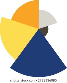 Segmentos geométricos Abstractas del gráfico circular Composición Persona Abstractas o infografía Logotipo
