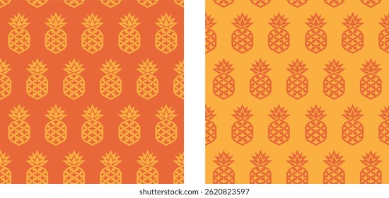 Abstract geometric pineapple pattern. Seamless pattern for fashion design, fabric, wallpaper and all kinds of prints on light and dark background.
