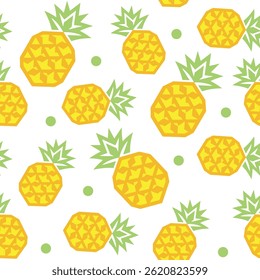 
Abstract geometric pineapple pattern. Seamless pattern for fashion design, fabric, wallpaper and all kinds of prints on light background.
